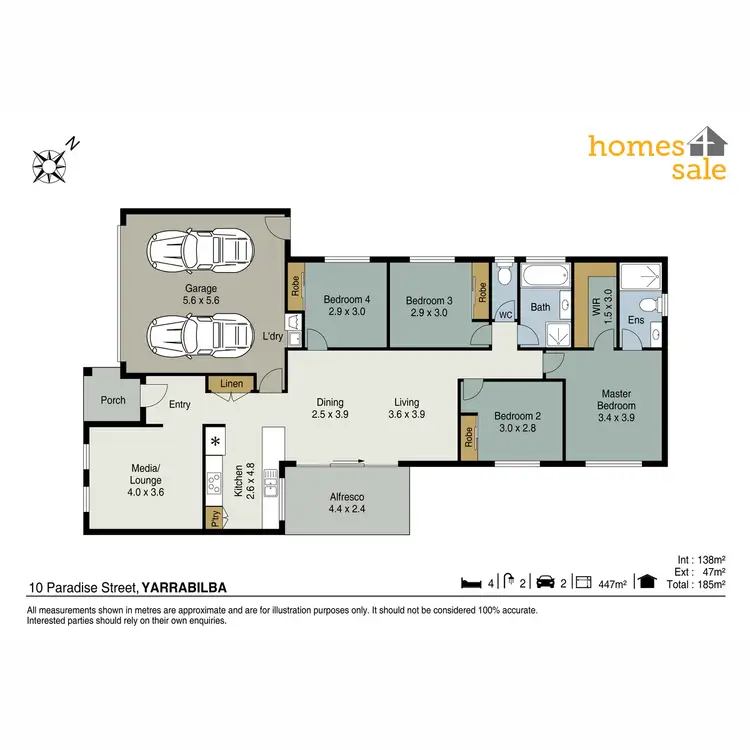 Floorplan of Homely house listing, 10 Paradise Street, Yarrabilba QLD 4207