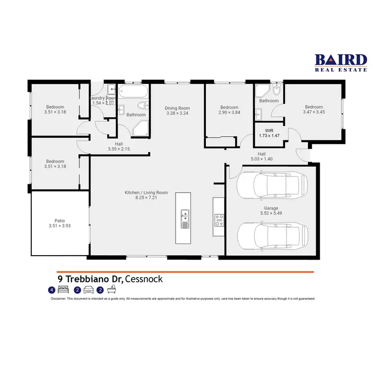 Floorplan of Homely house listing, 9 Trebbiano Drive, Cessnock NSW 2325
