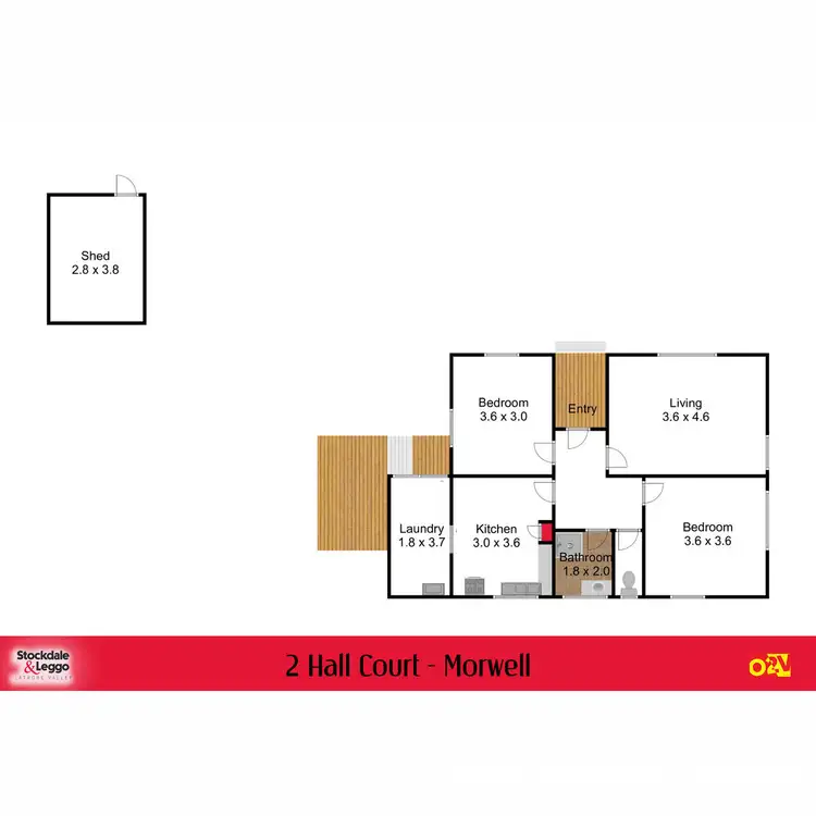 Floorplan of Homely house listing, 2 Hall Court, Morwell VIC 3840