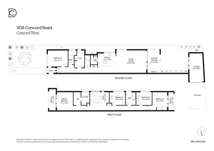 Floorplan of Homely semi-detached listing, 304 Concord Road, Concord West NSW 2138