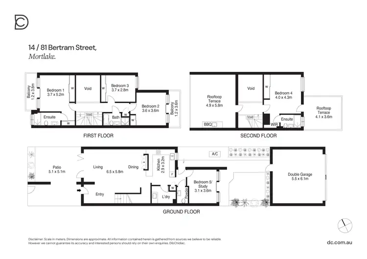 Floorplan of Homely townhouse listing, 14/81 Bertram Street, Mortlake NSW 2137