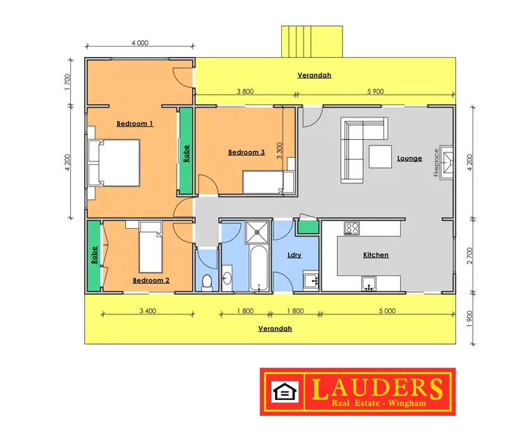 Floorplan of Homely rural property listing, 399 Tiri Road, Knorrit Flat NSW 2424
