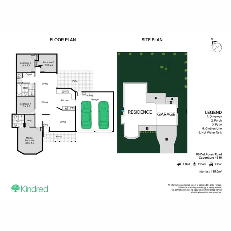 Floorplan of Homely house listing, 88 Del Rosso Road, Caboolture QLD 4510