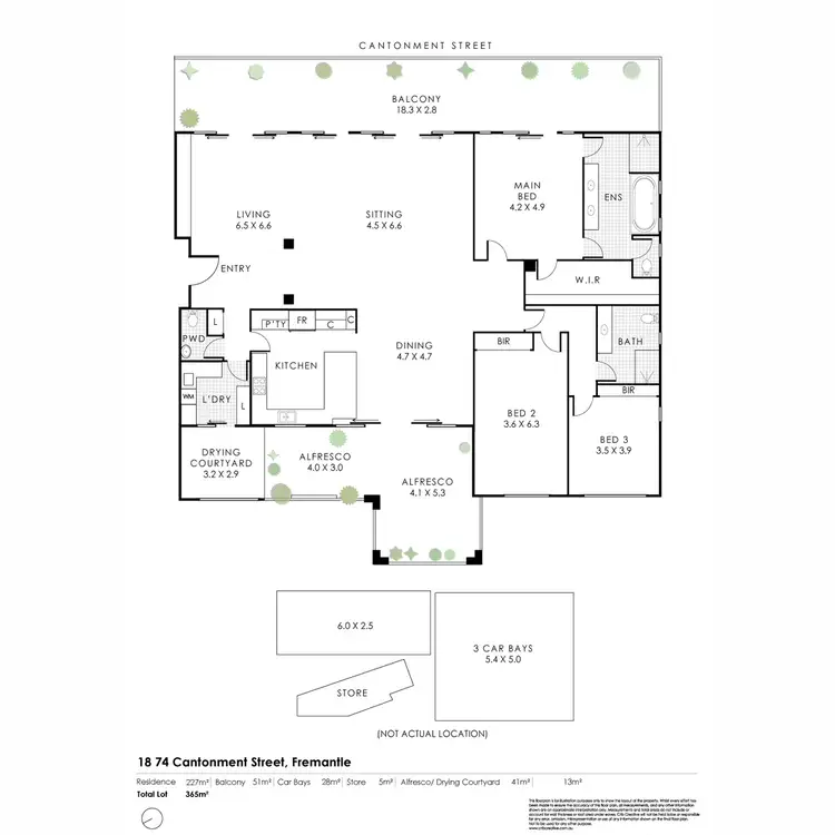 Floorplan of Homely apartment listing, 18/74 Cantonment Street, Fremantle WA 6160