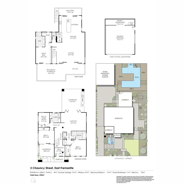 Floorplan of Homely house listing, 3 Chauncy Street, East Fremantle WA 6158