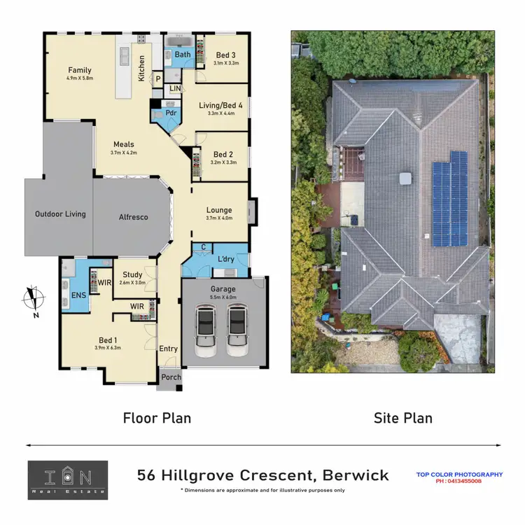 Floorplan of Homely house listing, 56 Hillgrove Crescent, Berwick VIC 3806