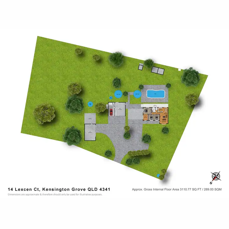 Floorplan of Homely house listing, 14 Lexcen Court, Kensington Grove QLD 4341