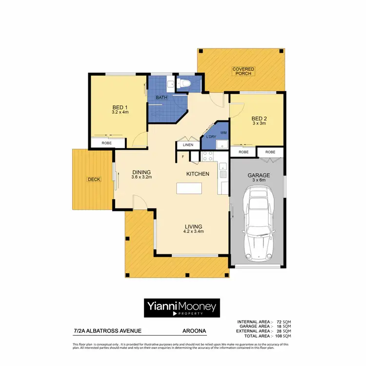 Floorplan of Homely villa listing, 7/2A Albatross Avenue, Aroona QLD 4551