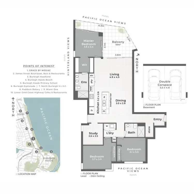 Floorplan of Homely apartment listing, 1003/6 Second Avenue, Burleigh Heads QLD 4220