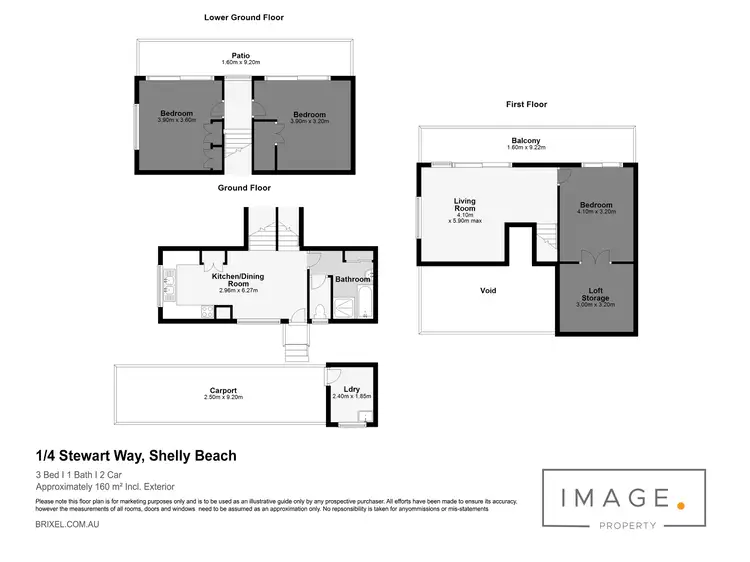 Floorplan of Homely townhouse listing, 1/4 Stewart Way, Shelly Beach QLD 4551