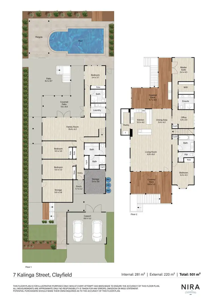 Floorplan of Homely house listing, 7 Kalinga Street, Clayfield QLD 4011