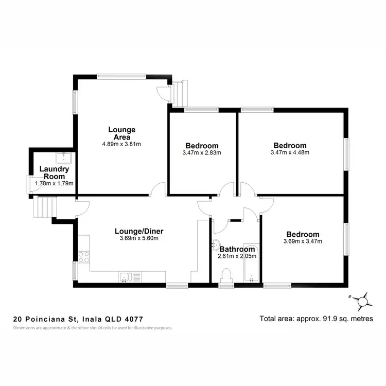 Floorplan of Homely house listing, 20 Poinciana Street, Inala QLD 4077