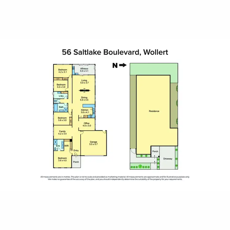Floorplan of Homely house listing, 56 Saltlake Bvd, Wollert VIC 3750