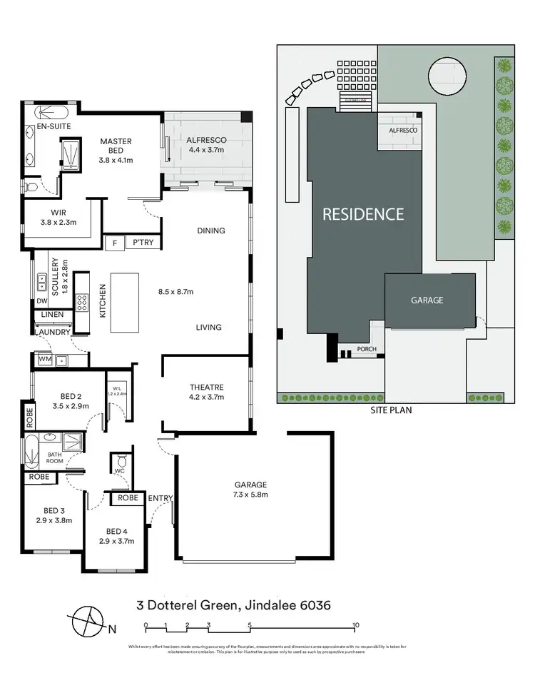 Floorplan of Homely house listing, 3 Dotterel Green, Jindalee WA 6036