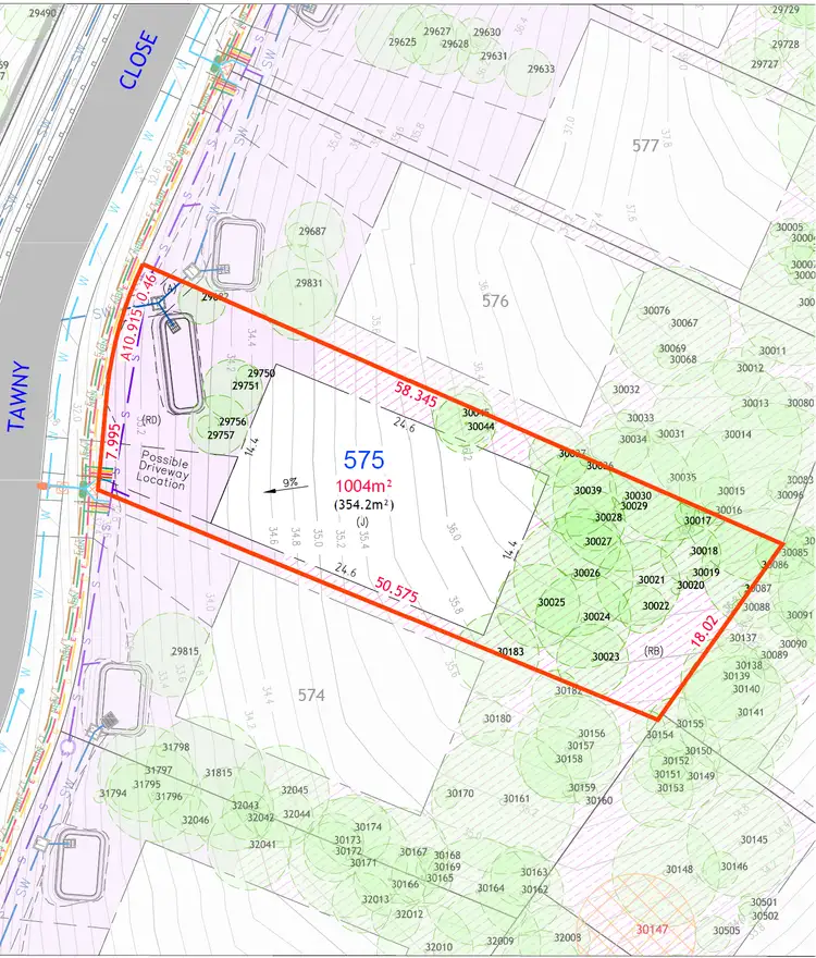 Floorplan of Homely land listing, 12 Tawny Close, Murrays Beach NSW 2281