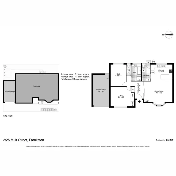 Floorplan of Homely unit listing, 2/25 Muir Street, Frankston VIC 3199