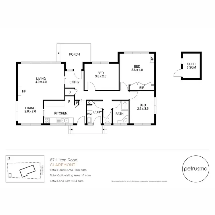 Floorplan of Homely house listing, 67 Hilton Road, Claremont TAS 7011