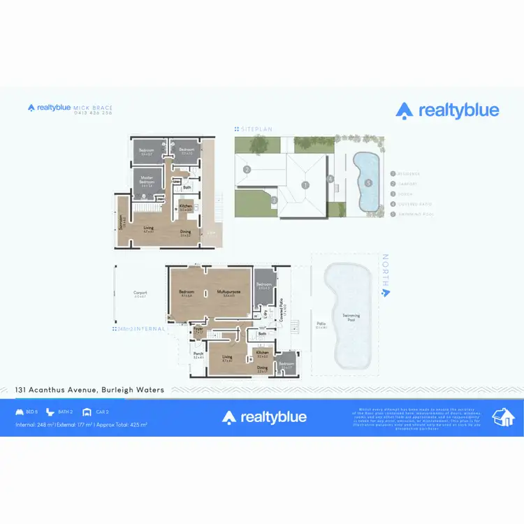 Floorplan of Homely house listing, 131 Acanthus Avenue, Burleigh Waters QLD 4220