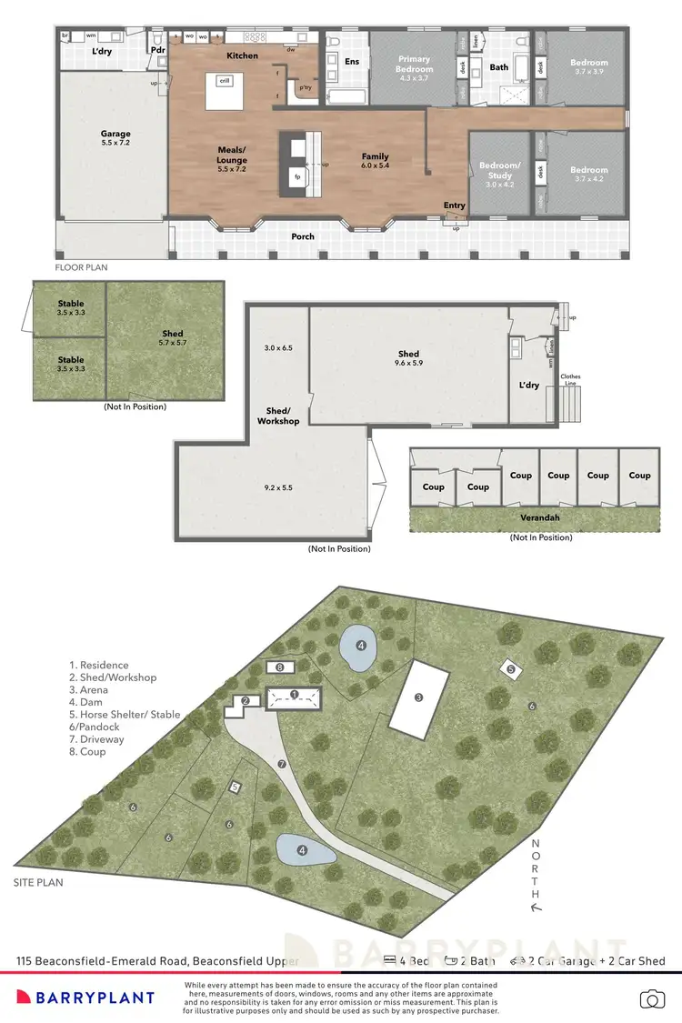 Floorplan of Homely house listing, 115 Beaconsfield Emerald Road, Beaconsfield Upper VIC 3808