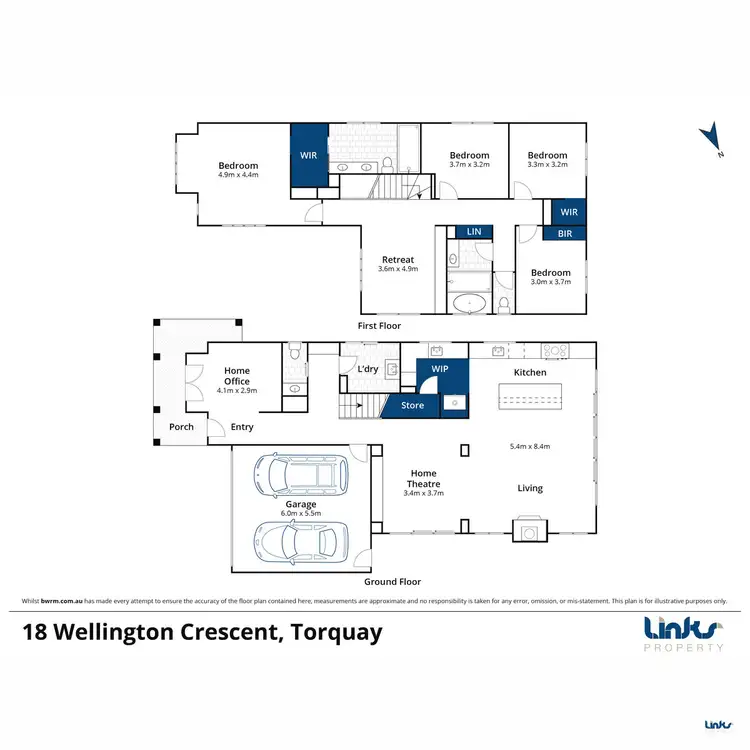 Floorplan of Homely house listing, 18 Wellington Crs, Torquay VIC 3228