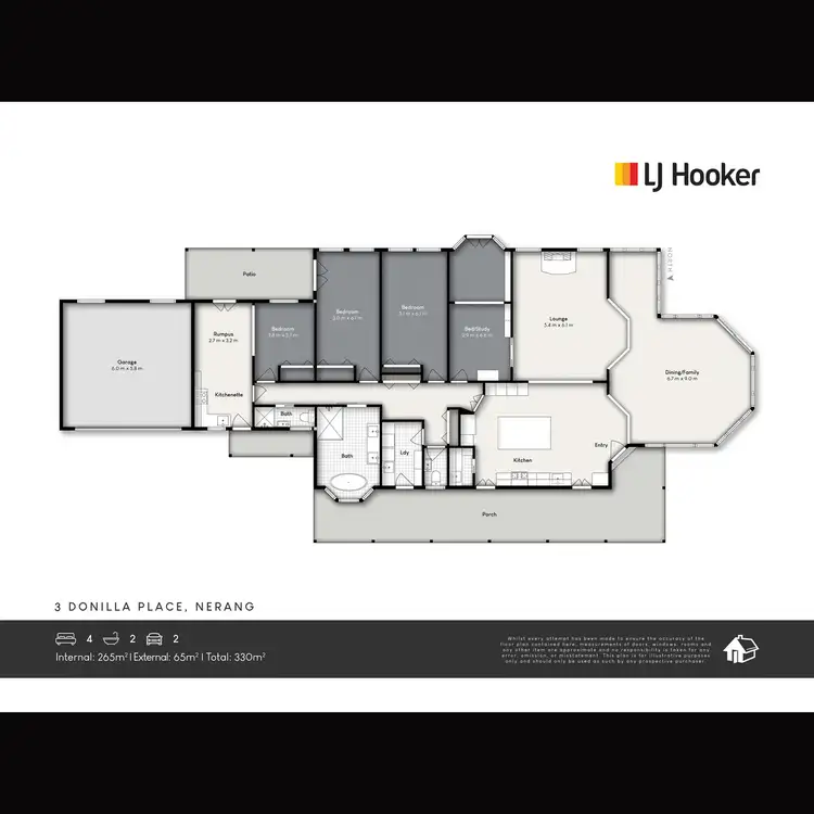 Floorplan of Homely house listing, 3 Donilla Place, Nerang QLD 4211