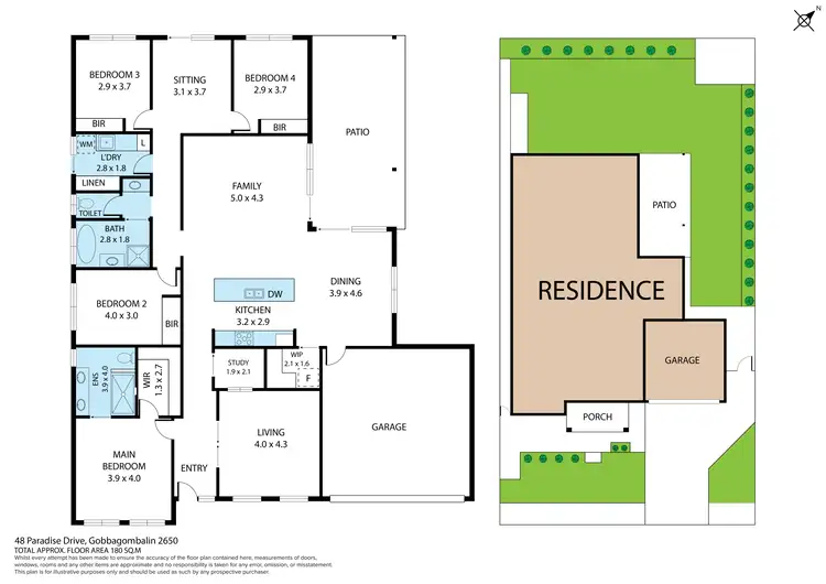 Floorplan of Homely house listing, 48 Paradise Drive, Gobbagombalin NSW 2650