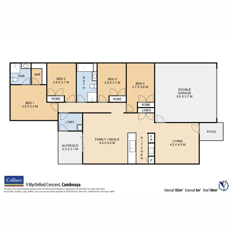 Floorplan of Homely house listing, 9 Myrtleford Crescent, Cambooya QLD 4358