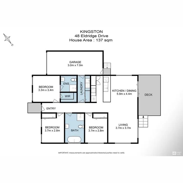 Floorplan of Homely house listing, 48 Eldridge Drive, Kingston TAS 7050
