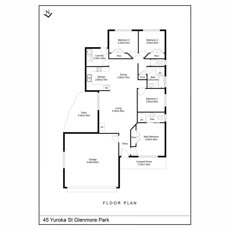 Floorplan of Homely house listing, 45 Yuroka Street, Glenmore Park NSW 2745