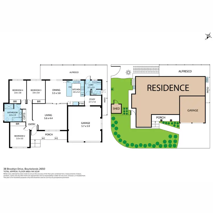 Floorplan of Homely house listing, 1/38 Brooklyn Drive, Bourkelands NSW 2650