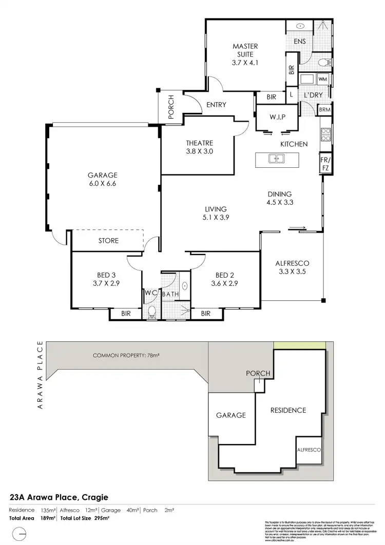 Floorplan of Homely house listing, 23A Arawa Place, Craigie WA 6025