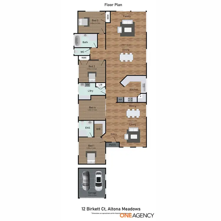 Floorplan of Homely house listing, 12 Birkett Court, Altona Meadows VIC 3028