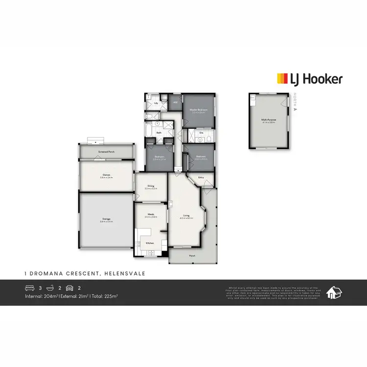Floorplan of Homely house listing, 1 Dromana Crescent, Helensvale QLD 4212
