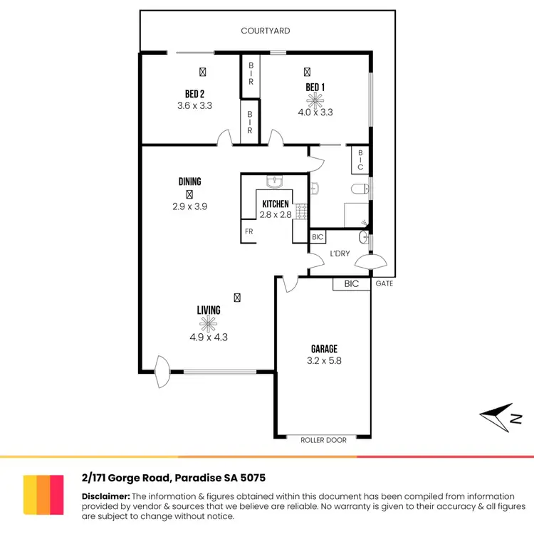 Floorplan of Homely retirement listing, 2/171 Gorge Road, Paradise SA 5075