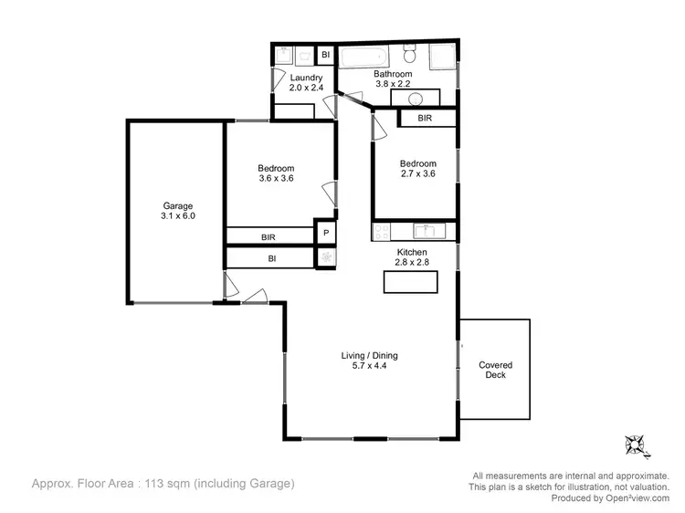 Floorplan of Homely villa listing, 2/10 Shackleton Street, Warrane TAS 7018