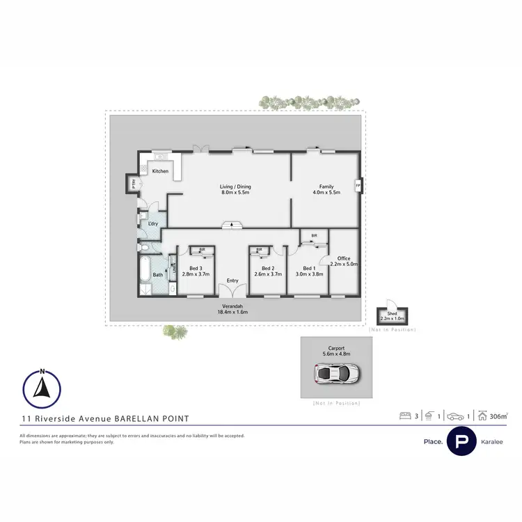 Floorplan of Homely house listing, 11 Riverside Avenue, Barellan Point QLD 4306