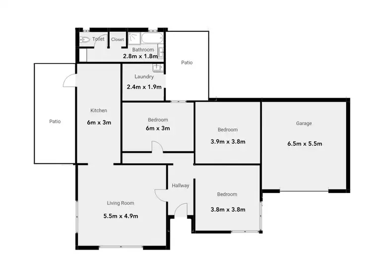 Floorplan of Homely house listing, 3 Barnard Street, Port Lincoln SA 5606