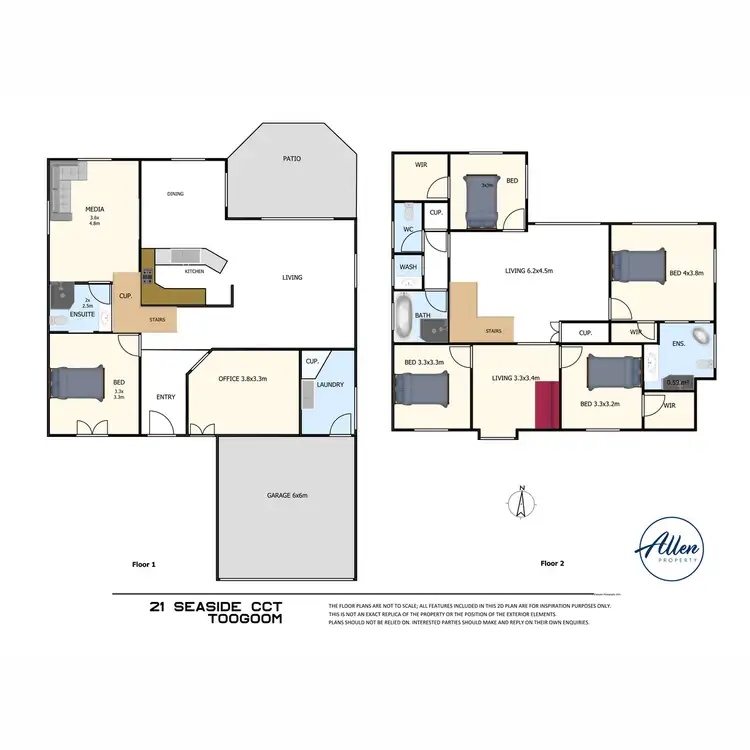 Floorplan of Homely house listing, 21 Seaside Circuit, Toogoom QLD 4655