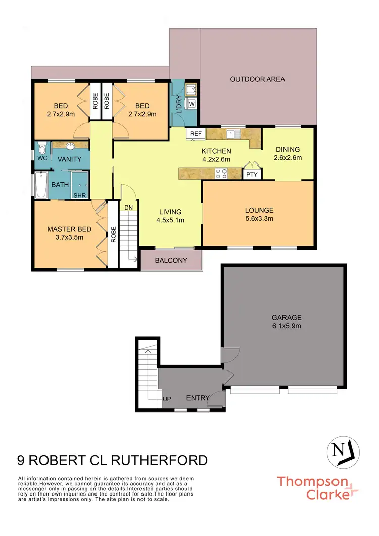 Floorplan of Homely house listing, 9 Robert Close, Rutherford NSW 2320