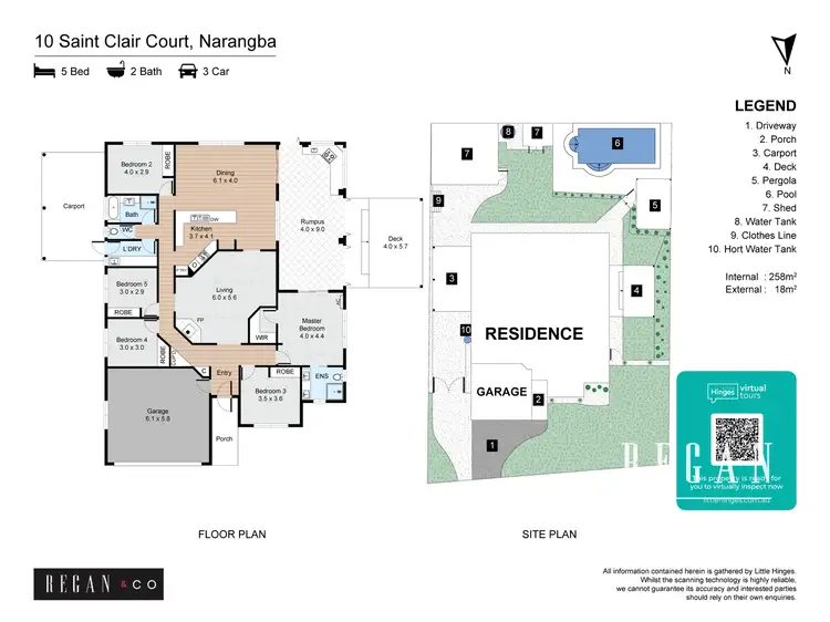 Floorplan of Homely house listing, 10 Saint Clair Court, Narangba QLD 4504