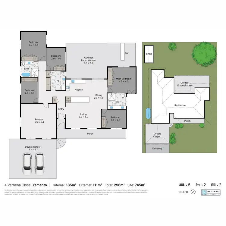 Floorplan of Homely house listing, 4 Verbena Close, Yamanto QLD 4305