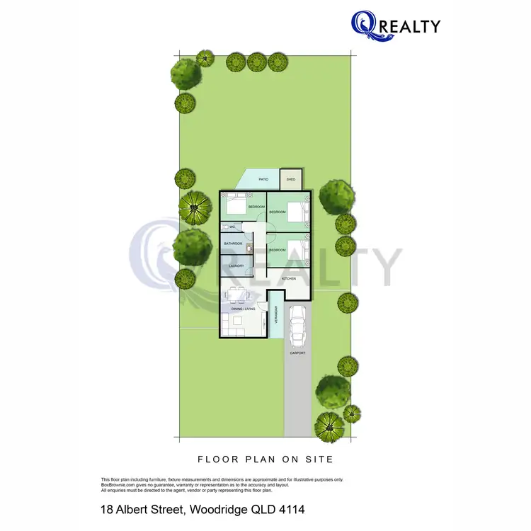 Floorplan of Homely house listing, 18 Albert Street, Woodridge QLD 4114