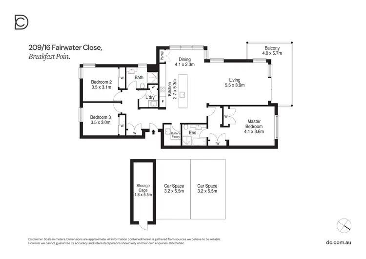 Floorplan of Homely apartment listing, 209/16 Fairwater Close, Breakfast Point NSW 2137
