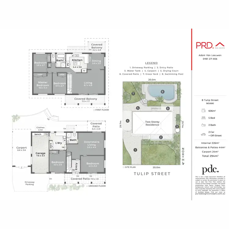 Floorplan of Homely house listing, 8 Tulip Street, Miami QLD 4220