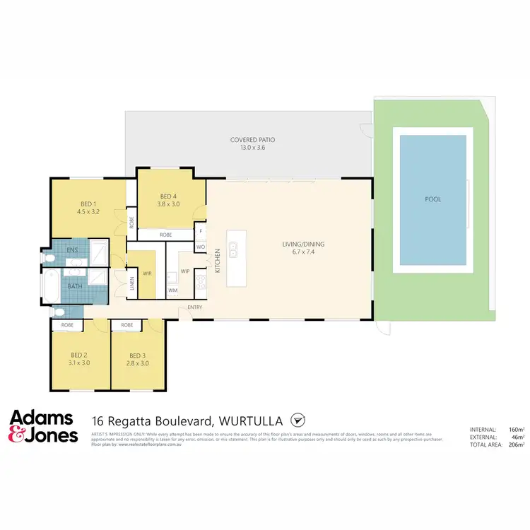 Floorplan of Homely house listing, 16 Regatta Boulevard, Wurtulla QLD 4575