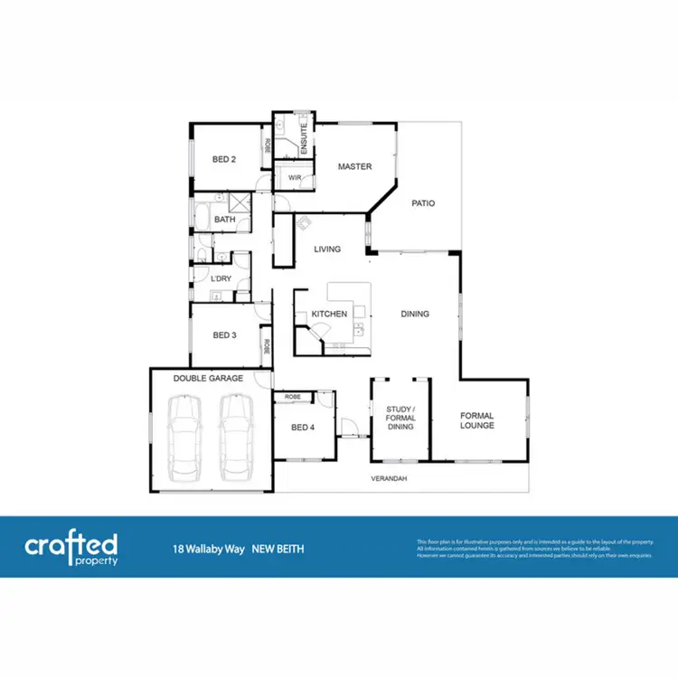 Floorplan of Homely rural property listing, 18 Wallaby Way, New Beith QLD 4124