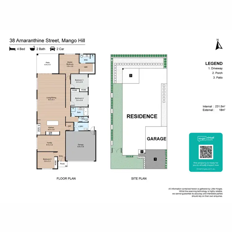 Floorplan of Homely house listing, 38 Amaranthine Street, Mango Hill QLD 4509
