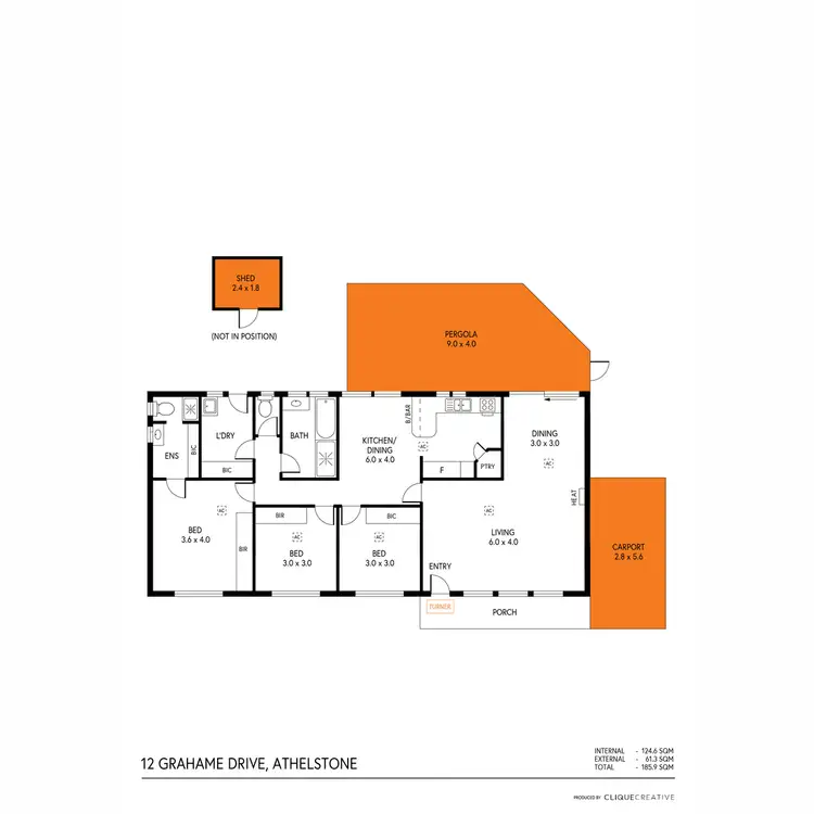 Floorplan of Homely house listing, 12 Grahame Drive, Athelstone SA 5076
