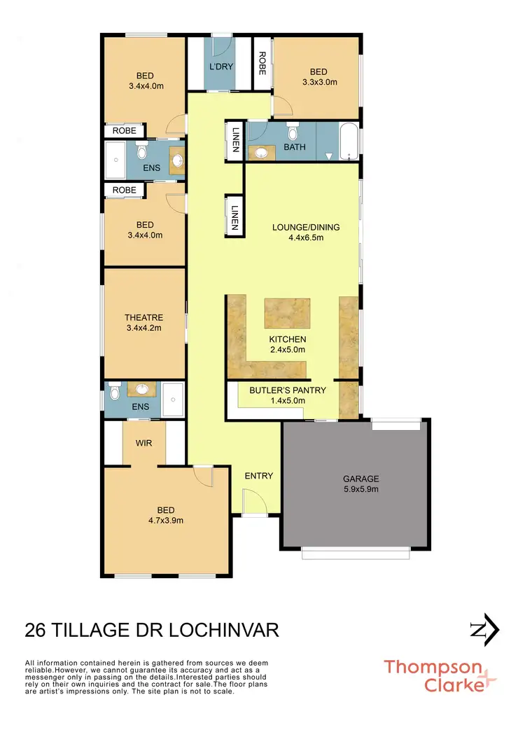 Floorplan of Homely house listing, 26 Tillage Drive, Lochinvar NSW 2321