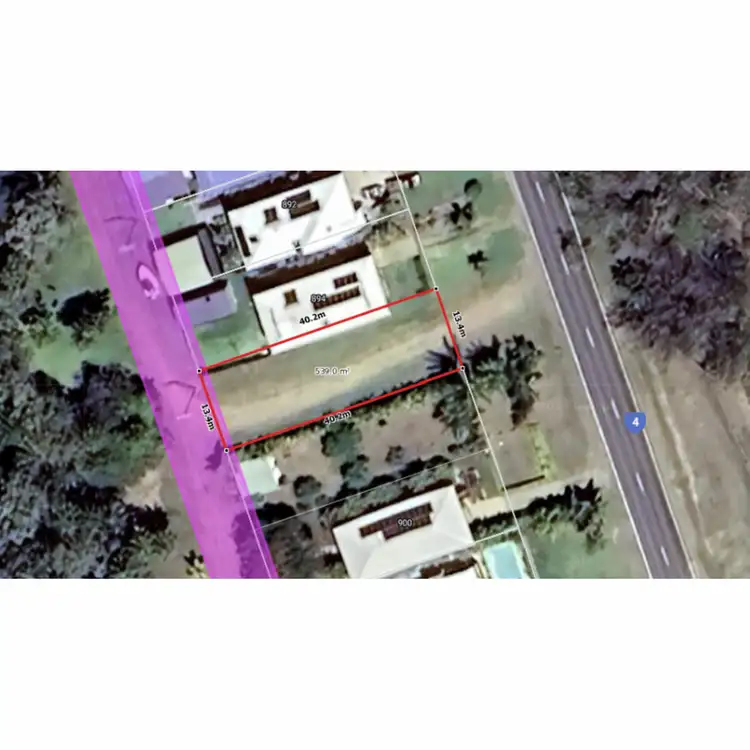 Floorplan of Homely land listing, 896 Scenic Highway, Kinka Beach QLD 4703